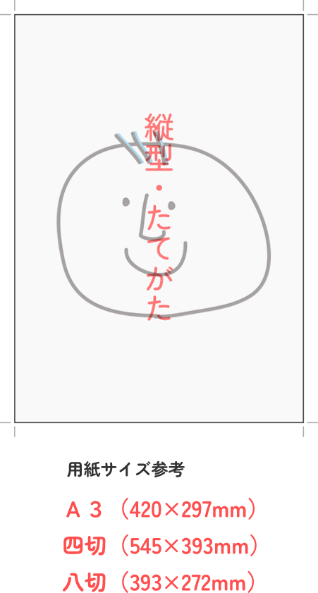 用紙サイズ参考
